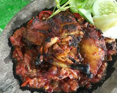 Ayam bakar penyet