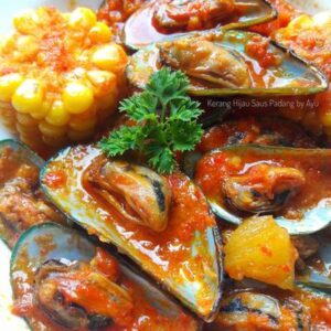 Kerang hijau saus padang pedas