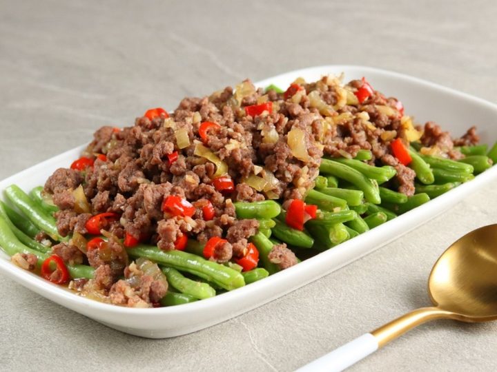 Tumis Buncis Daging Cincang Ala Suzanne Yang Lezat